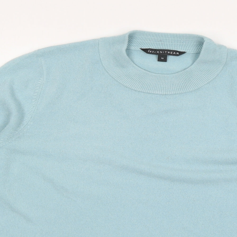 Womens UK Size 16 Bonmar Blue Pullover Jumper