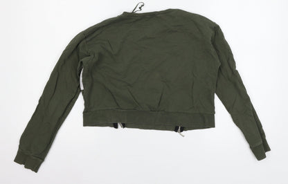 Select Womens Green  Jersey Pullover Sweatshirt Size 10  - Unlimited