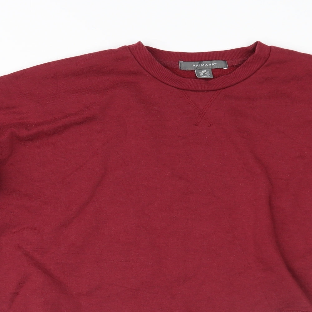 Primark Womens Red   Pullover Jumper Size 2XS