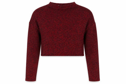 Womens UK Size 8 Primark Red Cropped Blouse