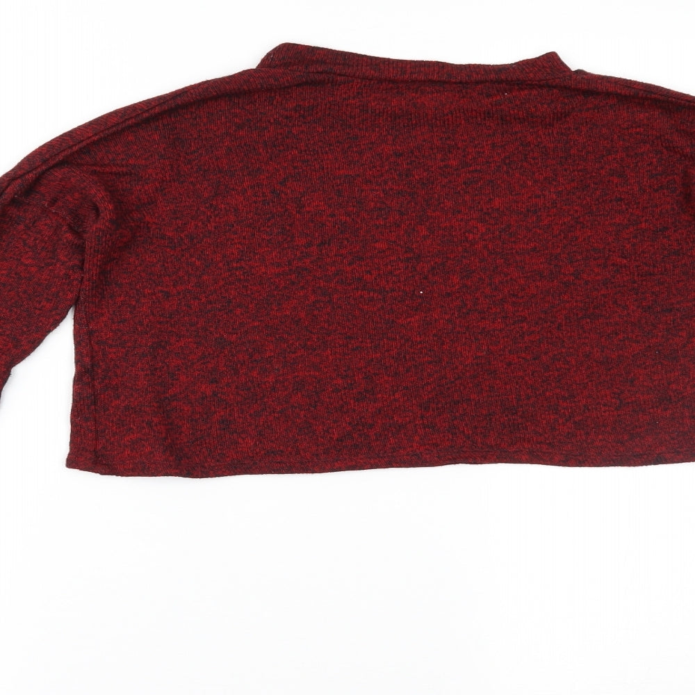 Primark Womens Red   Cropped Blouse Size 8
