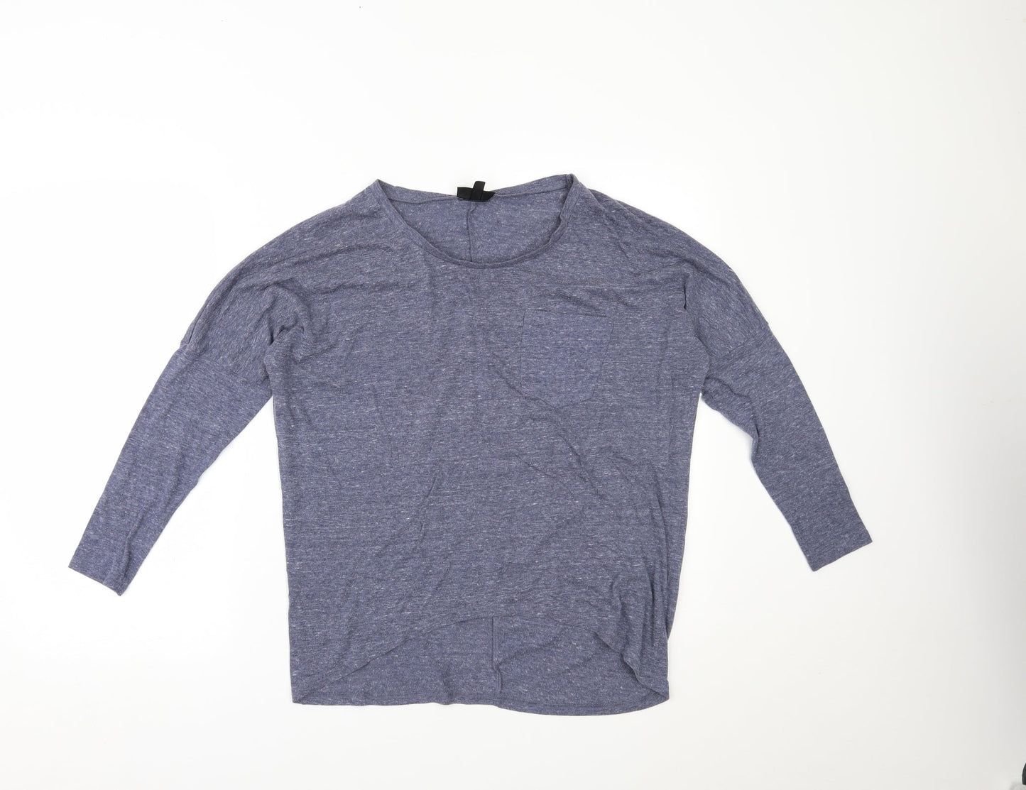 Womens UK Size 6 Topshop Blue Basic Blouse