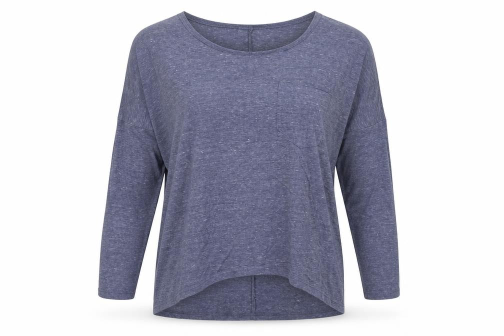 Womens UK Size 6 Topshop Blue Basic Blouse