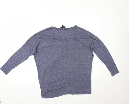 Womens UK Size 6 Topshop Blue Basic Blouse