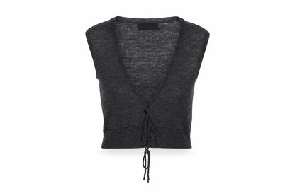 Womens UK Size M VERO MODA Grey Cardigan Jumper