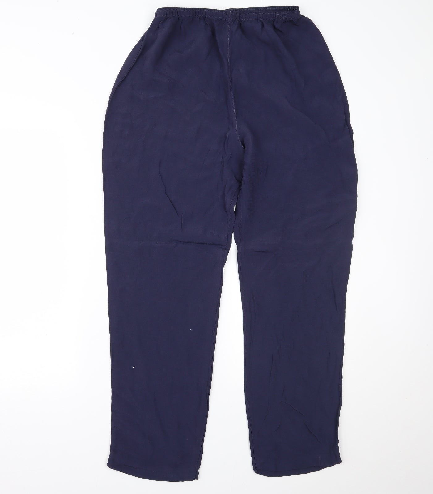 Womens UK Size 14 Marks and Spencer Regular Fit  Blue Trousers