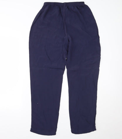 Womens UK Size 14 Marks and Spencer Regular Fit  Blue Trousers