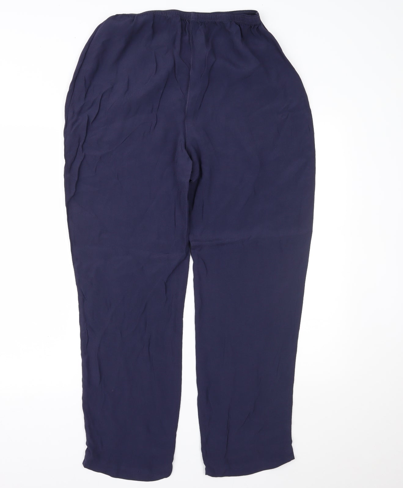 Womens UK Size 14 Marks and Spencer Regular Fit  Blue Trousers