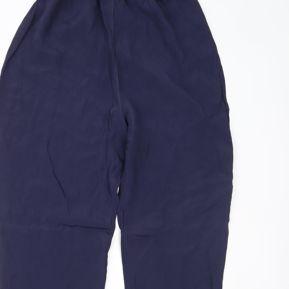 Womens UK Size 14 Marks and Spencer Regular Fit  Blue Trousers