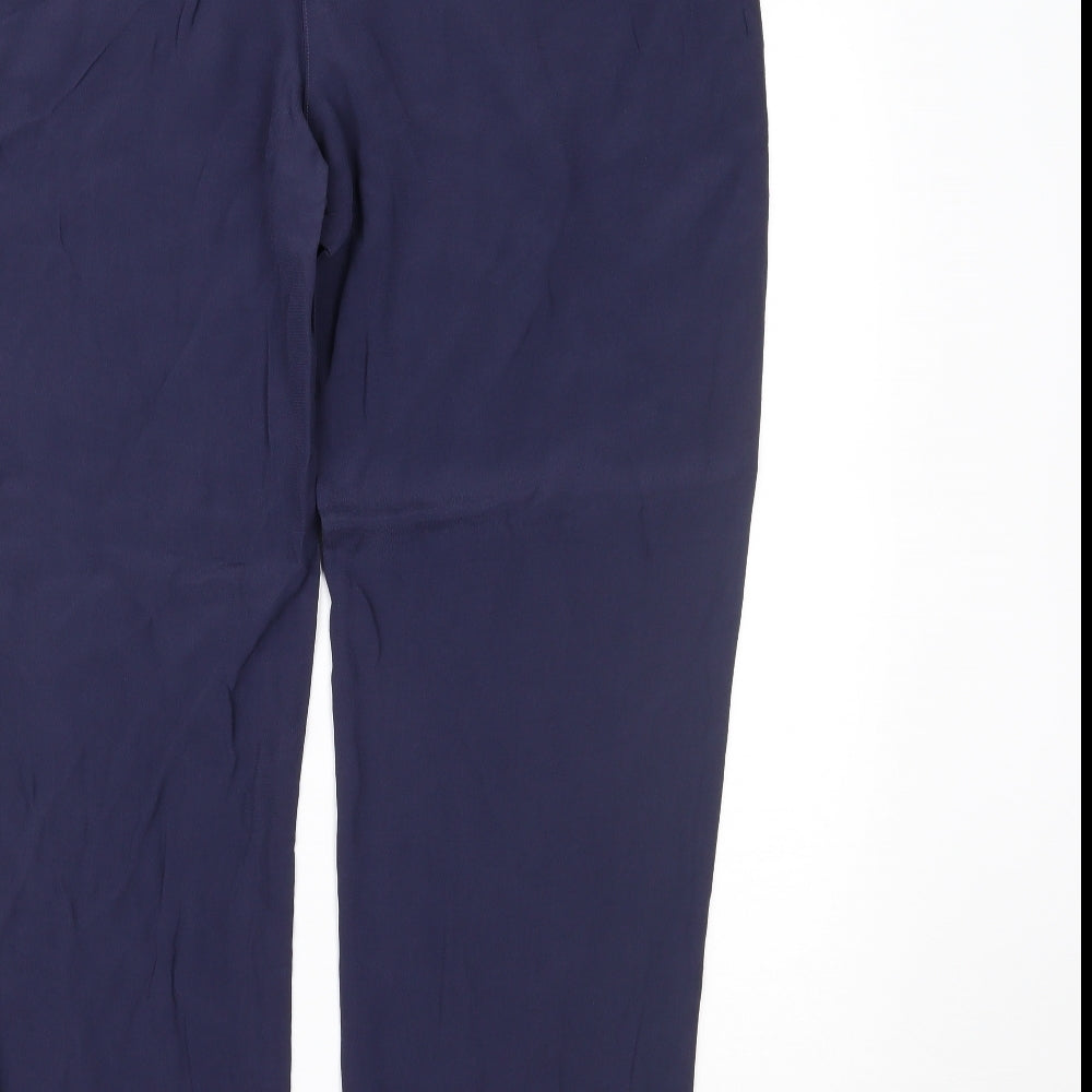 Womens UK Size 14 Marks and Spencer Regular Fit  Blue Trousers