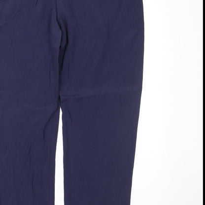 Womens UK Size 14 Marks and Spencer Regular Fit  Blue Trousers