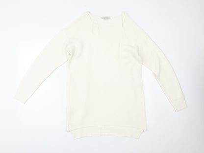 Womens UK Size M Peacocks Ivory Pullover Jumper