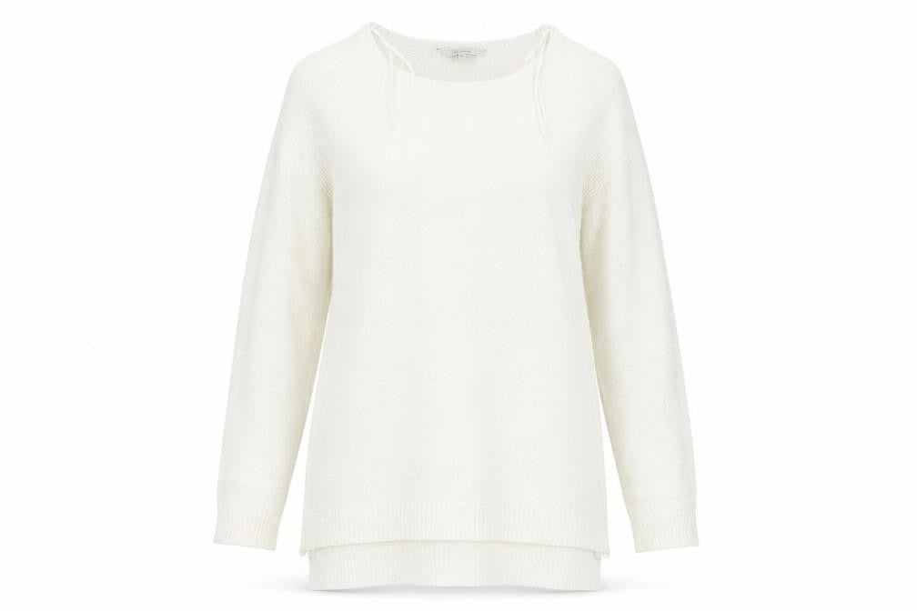 Womens UK Size M Peacocks Ivory Pullover Jumper