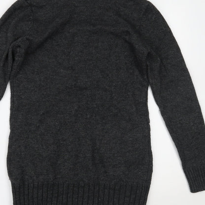 Oxxyzen Womens Grey   Pullover Jumper Size L