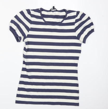 Womens UK Size M Dorothy Perkins Blue Basic T-Shirt