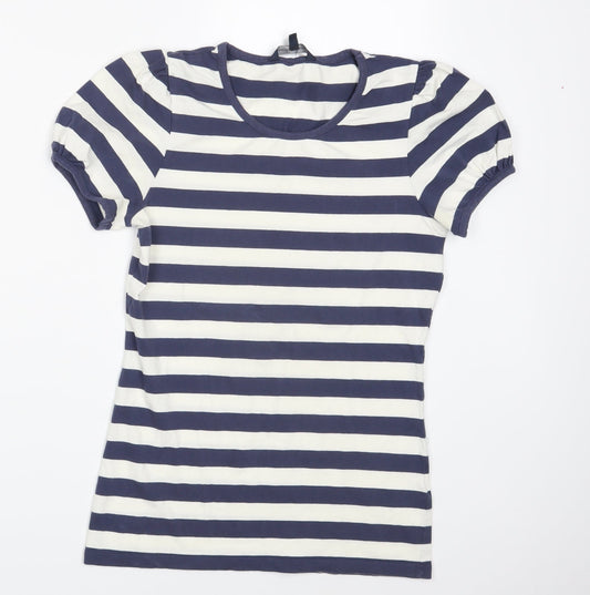 Womens UK Size M Dorothy Perkins Blue Basic T-Shirt