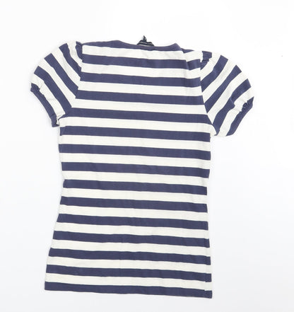 Womens UK Size M Dorothy Perkins Blue Basic T-Shirt