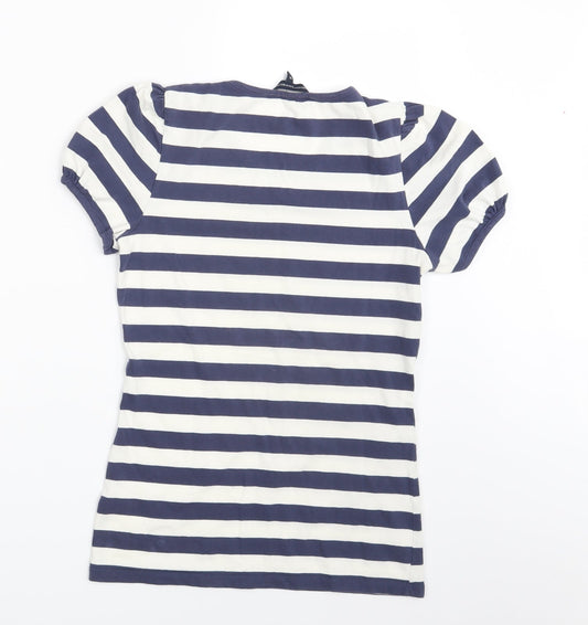 Womens UK Size M Dorothy Perkins Blue Basic T-Shirt