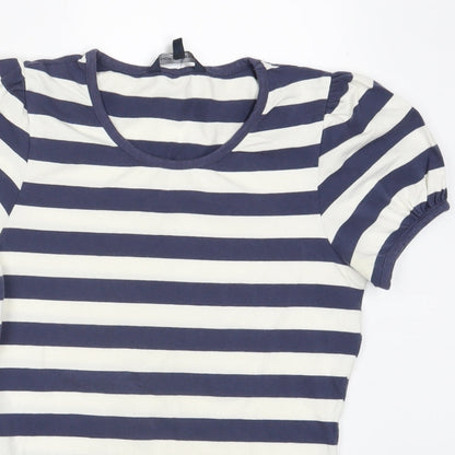 Womens UK Size M Dorothy Perkins Blue Basic T-Shirt