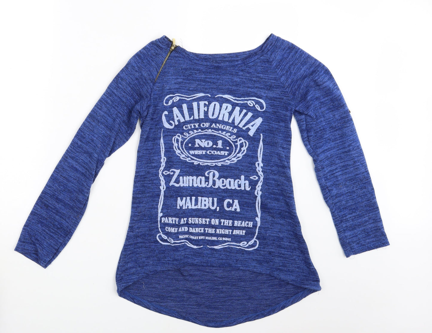 Womens UK Size One Size Preworn Blue Pullover Jumper