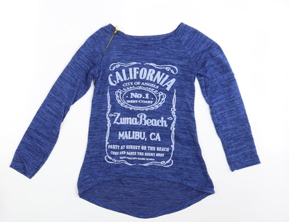 Womens UK Size One Size Preworn Blue Pullover Jumper