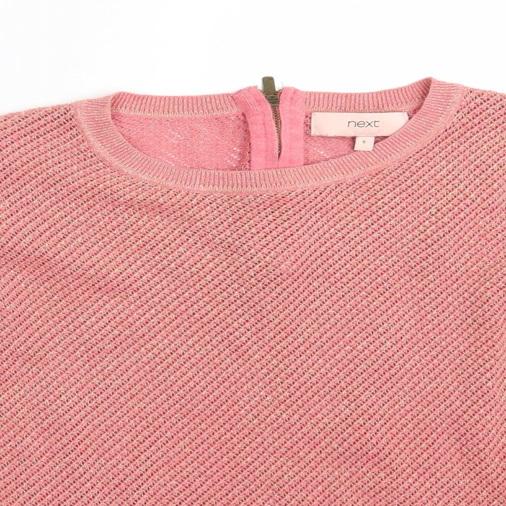 Womens UK Size 6 NEXT Pink Pullover Jumper