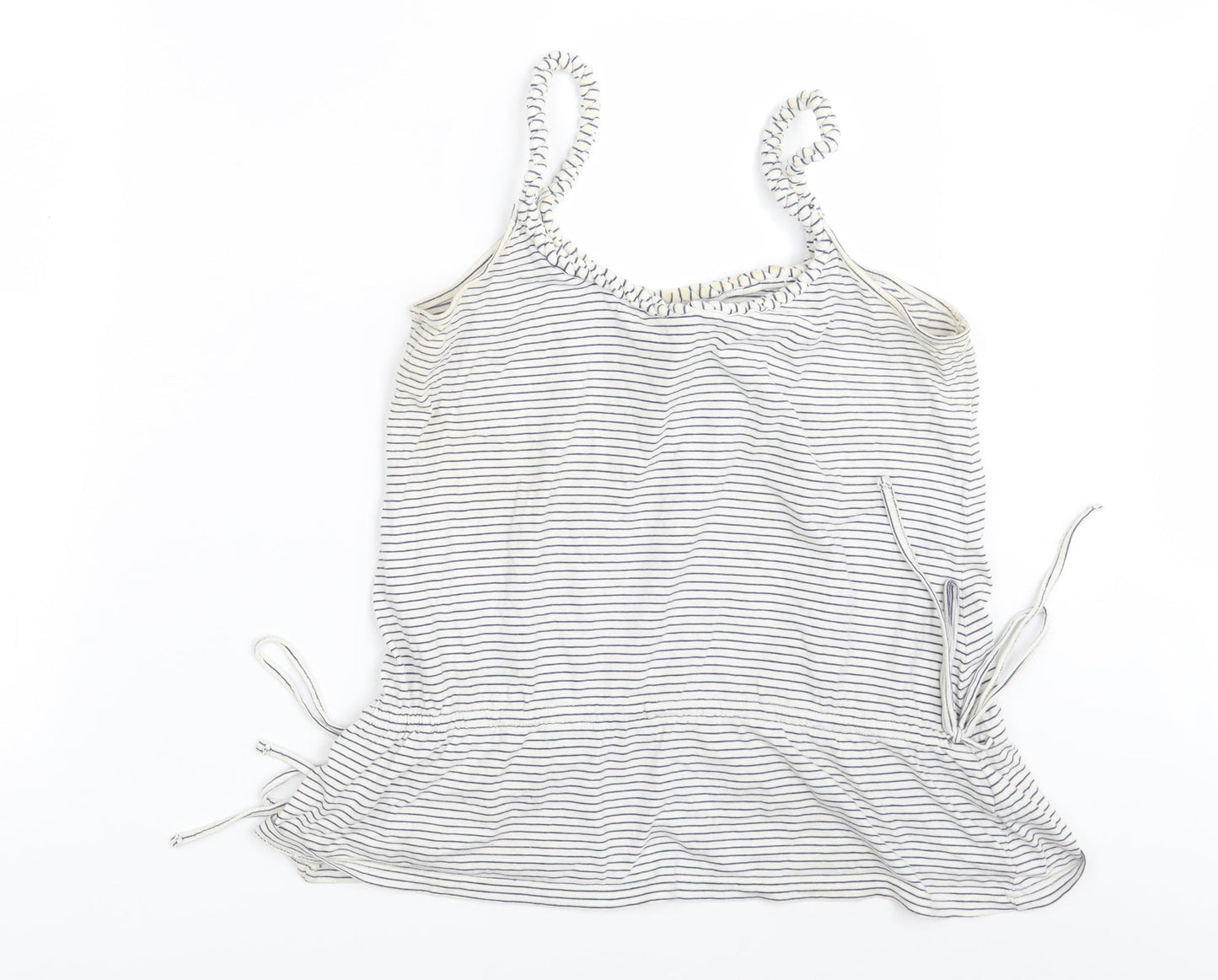 Womens UK Size 12 Preworn White Basic Tank