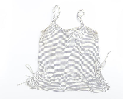 Womens UK Size 12 Preworn White Basic Tank