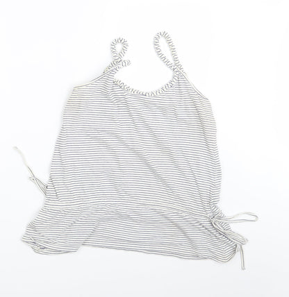 Womens UK Size 12 Preworn White Basic Tank
