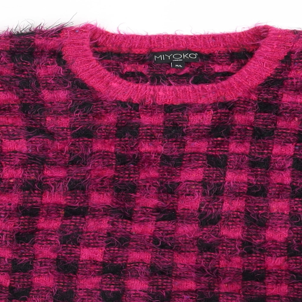 Womens UK Size M Miyoko Pink Pullover Jumper