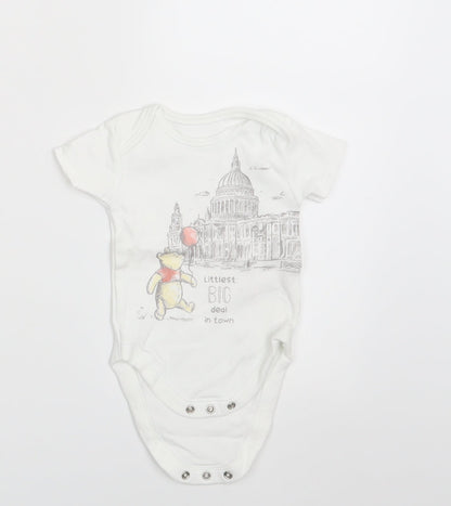 George Boys White   Romper One-Piece Size 3-6 Months