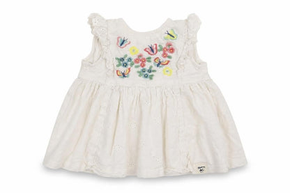 Debenhams Girls White Floral  T-Shirt Dress  Size 3-6 Months