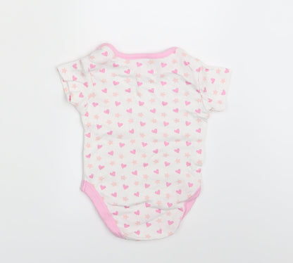 I Love my Unicorn Girls White Polka Dot  Basic T-Shirt Size 6-9 Months