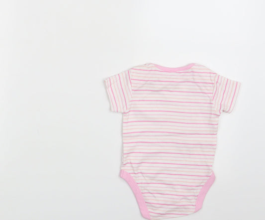 I Love my Unicorn Girls Pink Striped  Romper One-Piece Size 6-9 Months