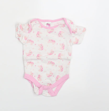 I Love my Unicorn Girls White Animal Print  Romper One-Piece Size 6-9 Months