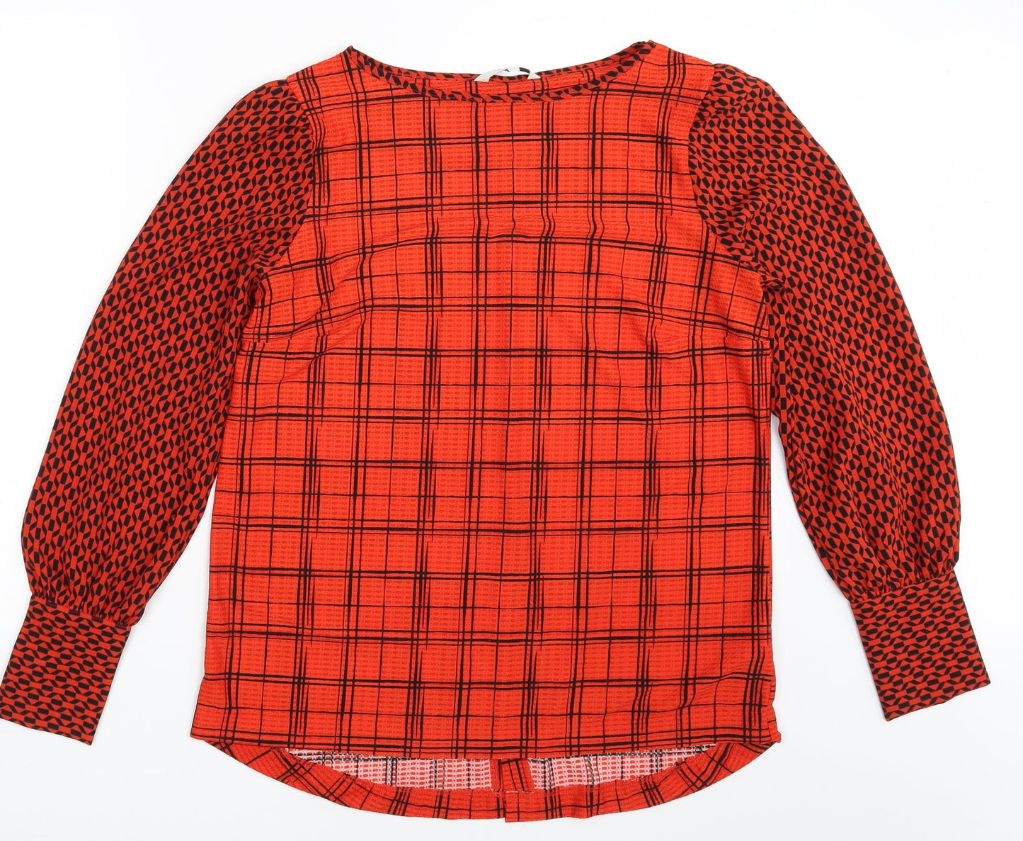 Womens UK Size 14 NEXT Orange Basic Blouse