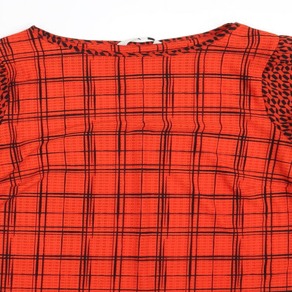 Womens UK Size 14 NEXT Orange Basic Blouse
