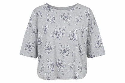 Monsson Womens Grey Floral  Pullover Jumper Size XL