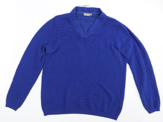 Womens UK Size L Fransa Blue Pullover Jumper