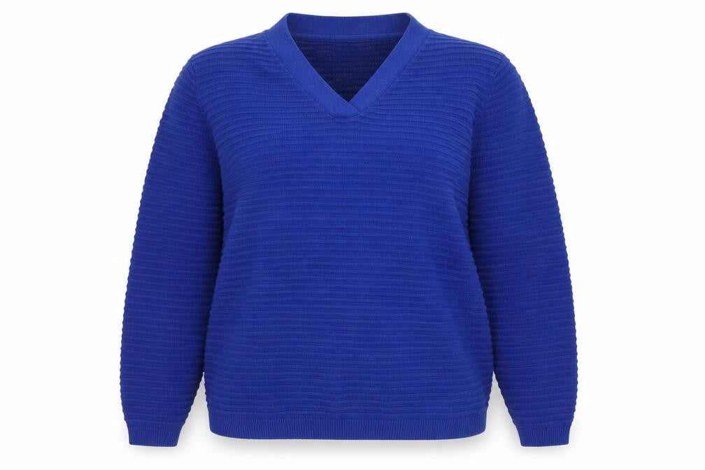 Womens UK Size L Fransa Blue Pullover Jumper