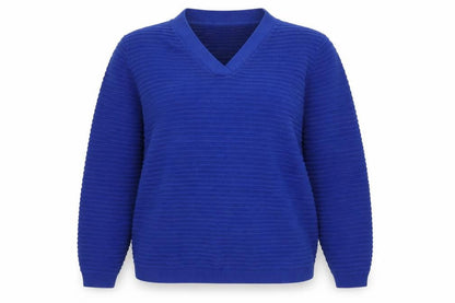Womens UK Size L Fransa Blue Pullover Jumper