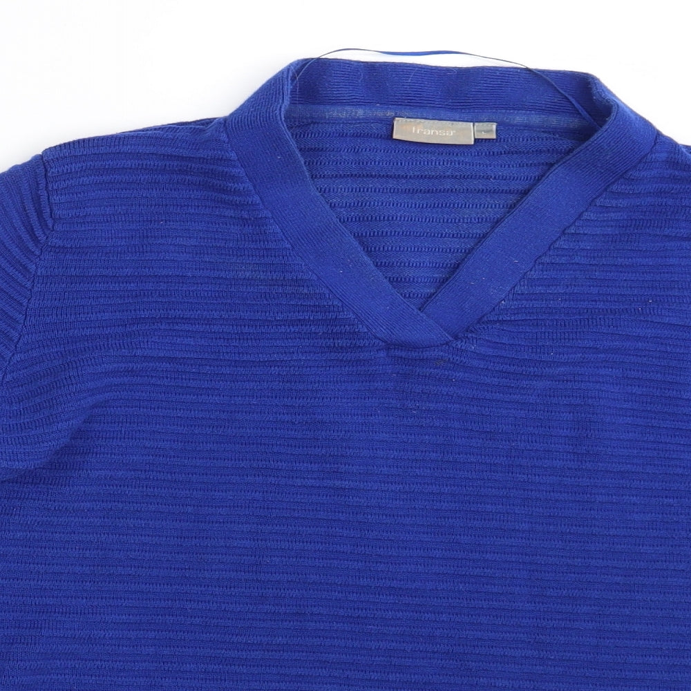 Womens UK Size L Fransa Blue Pullover Jumper