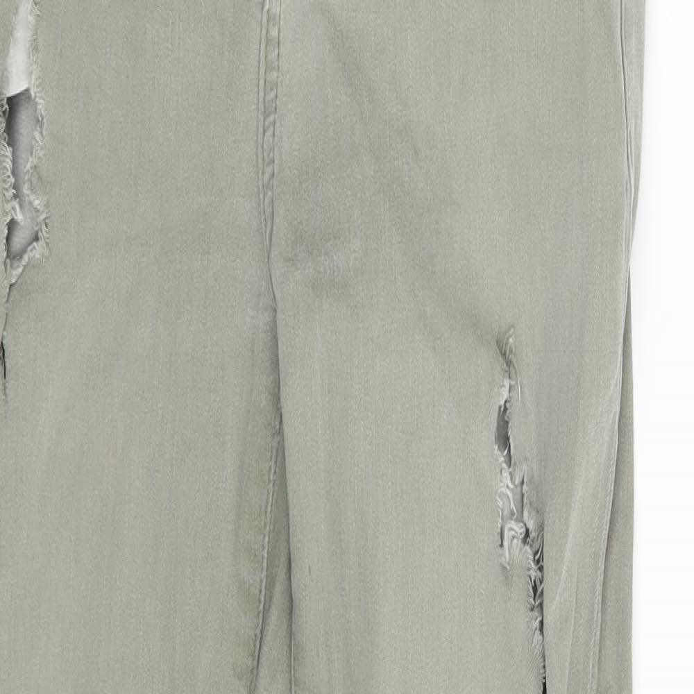 New Look Womens Green  Denim Skinny Jeans Size 10 L26 in