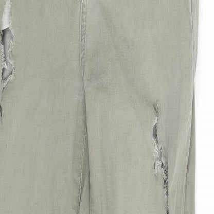 New Look Womens Green  Denim Skinny Jeans Size 10 L26 in