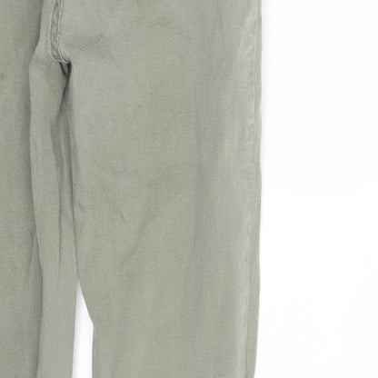 New Look Womens Green  Denim Skinny Jeans Size 10 L26 in