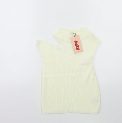 Misspap Womens White   Pullover Jumper Size 10