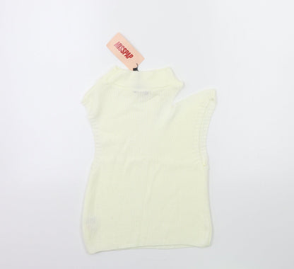 Misspap Womens White   Pullover Jumper Size 10