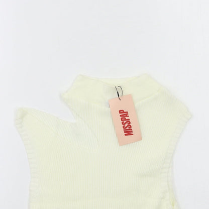 Misspap Womens White   Pullover Jumper Size 10
