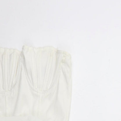 PRETTYLITTLETHING Womens White   Bodycon  Size 8