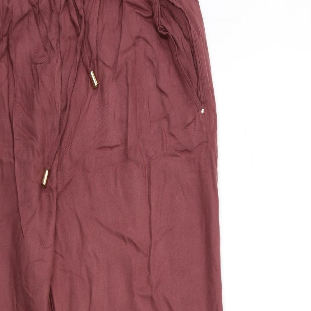 New Look Womens Red   Trousers  Size 10 L27 in